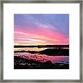 Sunrise In Maine Framed Print