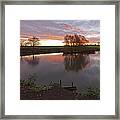 Sunrise Lenton Fishing Pond Framed Print