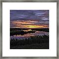 Sunrise On Lake Shelby Framed Print