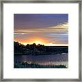 Sunrise Over Kinney Lake Framed Print