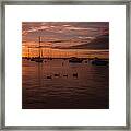 Sunrise Over Lake Michigan Framed Print