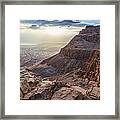 Sunrise Over Masada Framed Print