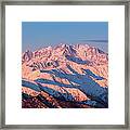 Sunrise Over The Monte Rosa Framed Print