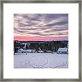 Sunrise Over The Village Framed Print