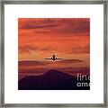 Sunrise Takeoff Framed Print