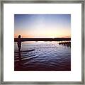 Sunrise This Morning In The Marshes Framed Print