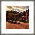 Sunrise Walk At Western Carolina University Framed Print