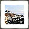 Sunset At Beavertail Ii Framed Print