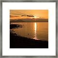 Sunset On A Western Shore Framed Print