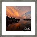 Sunset At Lake Of The Ozarks Framed Print