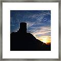 Sunset At Mow Cop Framed Print