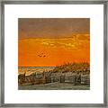 Sunset At Robert Moses Park Framed Print