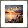 Sunset At Swamis Beach 7 Framed Print
