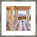 Sunset At The Getty Framed Print