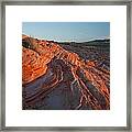 Sunset At The Valley Of Fire Framed Print