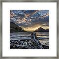 Sunset At Wind Mountain Framed Print