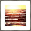 Sunset Beach Framed Print