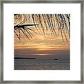 Sunset Fishing Framed Print