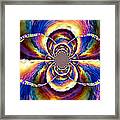 Sunset Fractal Framed Print