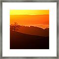 Sunset From Mt. Hamilton Framed Print