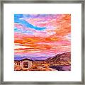 Sunset From Palm Canyon Framed Print