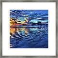Sunset In Blue Framed Print