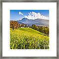 Sunset In The Alps Framed Print