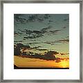 Sunset In The Indian Ocean Framed Print