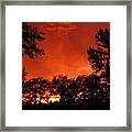 Sunset In The Storm Framed Print