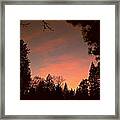 Sunset In Winter Framed Print