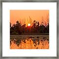 Sunset In Wisconsin Framed Print