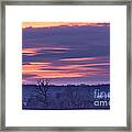 Sunset Landscape Framed Print