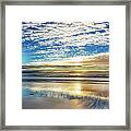 Sunset On Carmel Beach, California Framed Print