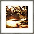 Sunset On Lake Mizell Framed Print