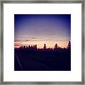 Sunset On M115 Framed Print