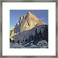 Sunset On Mitchell Peak Framed Print