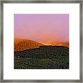Sunset On Mount Lafayette Framed Print