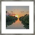 Sunset On Sarasota Bay Framed Print