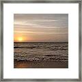 Sunset On The Beach Framed Print