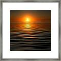 Sunset On The Gulf Framed Print