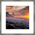 Sunset On The Kalalau Framed Print