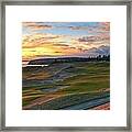 Sunset On The Links - Chambers Bay Golf Course Framed Print