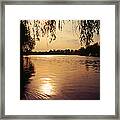 Sunset On The Thames Framed Print