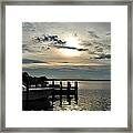 Sunset On The Water Framed Print