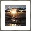 Sunset On Venice Beach Framed Print