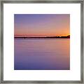 Sunset On White Bear Lake Framed Print