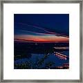 Sunset Over Alma Framed Print