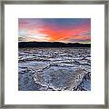 Sunset Over Badwater Framed Print