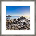 Sunset Over Giants Causeway, Northern Ireland Framed Print