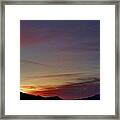 Sunset Over Hominy Valley Framed Print